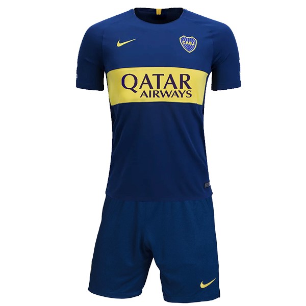 Camiseta Boca Juniors Replica Primera Ropa Niños 2018/19 Azul